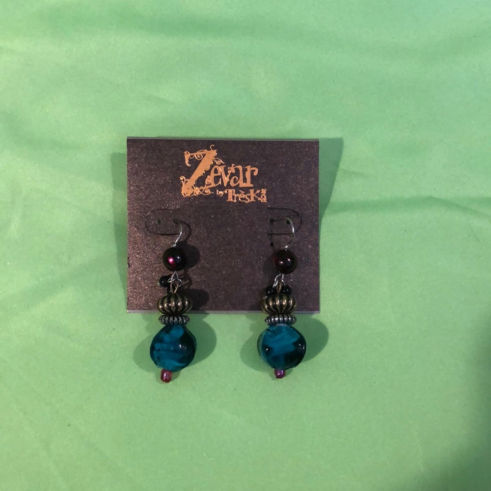 Zebra by Treaka earrings, new!
